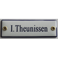 Naambord 12,5 x 4 cm